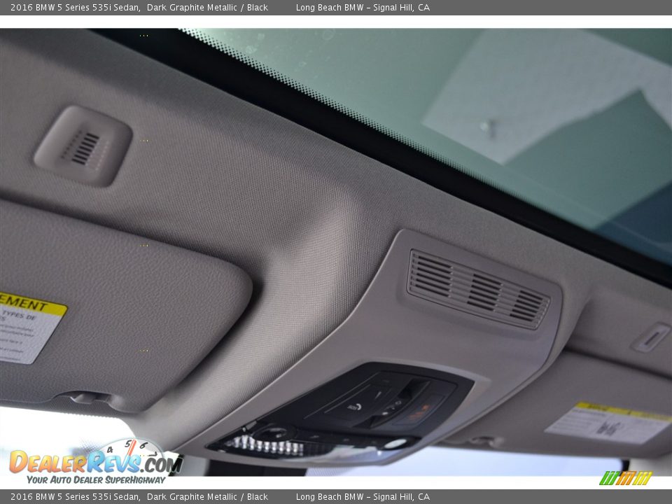 2016 BMW 5 Series 535i Sedan Dark Graphite Metallic / Black Photo #13