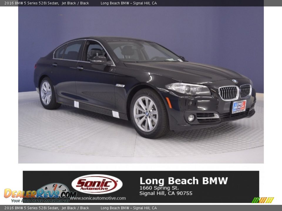 2016 BMW 5 Series 528i Sedan Jet Black / Black Photo #1