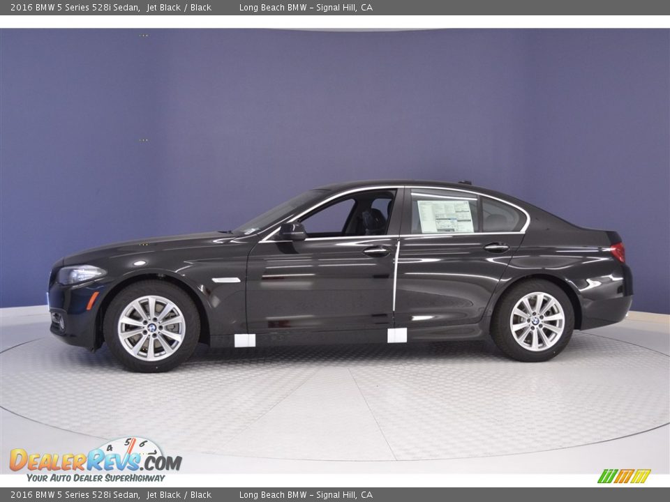 2016 BMW 5 Series 528i Sedan Jet Black / Black Photo #3