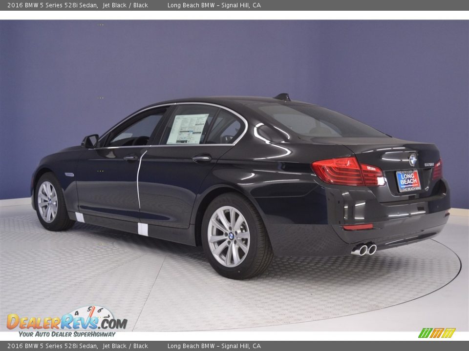 2016 BMW 5 Series 528i Sedan Jet Black / Black Photo #4