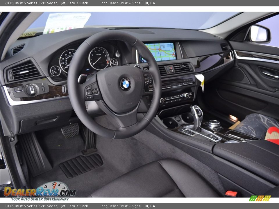 2016 BMW 5 Series 528i Sedan Jet Black / Black Photo #6