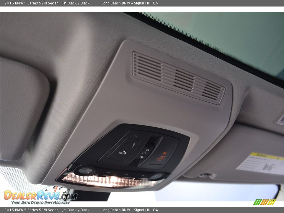 2016 BMW 5 Series 528i Sedan Jet Black / Black Photo #13