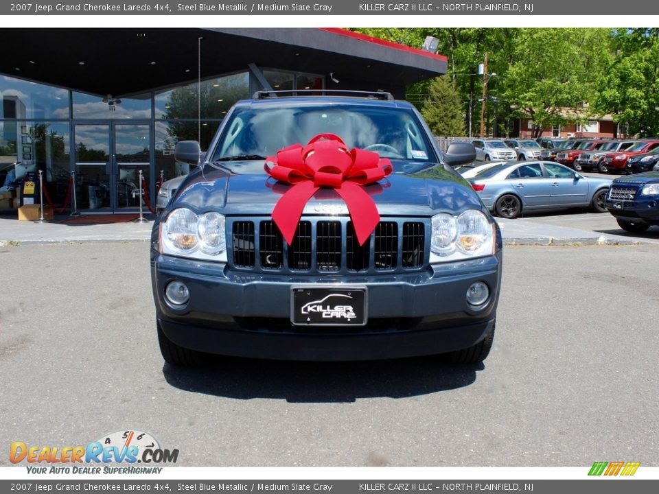 2007 Jeep Grand Cherokee Laredo 4x4 Steel Blue Metallic / Medium Slate Gray Photo #2