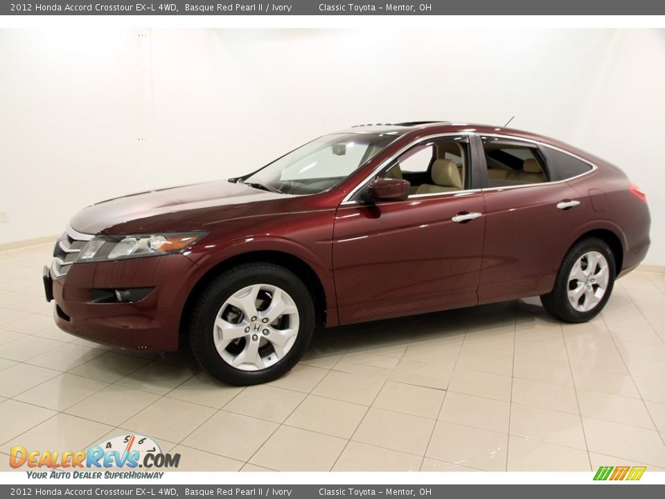 2012 Honda Accord Crosstour EX-L 4WD Basque Red Pearl II / Ivory Photo #3