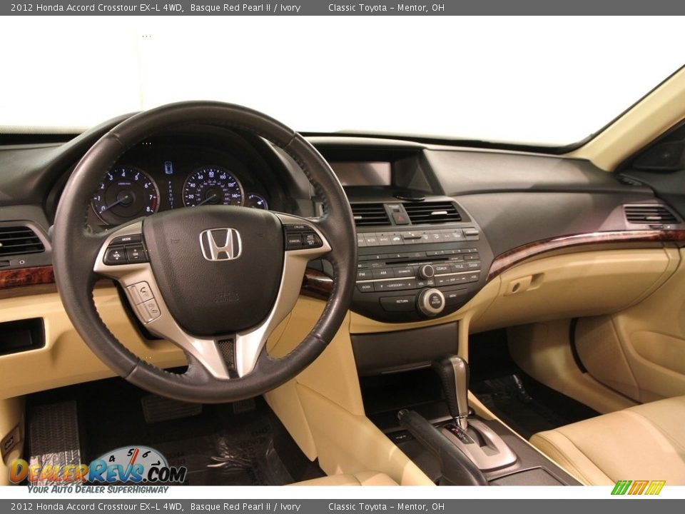 2012 Honda Accord Crosstour EX-L 4WD Basque Red Pearl II / Ivory Photo #6