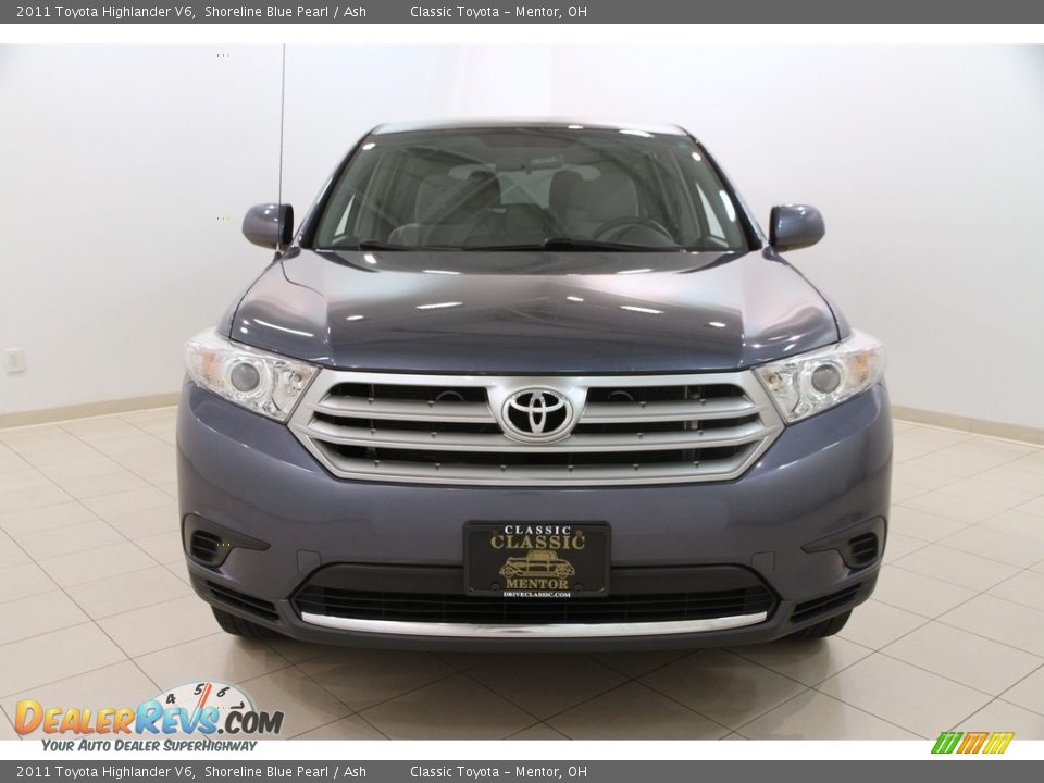 2011 Toyota Highlander V6 Shoreline Blue Pearl / Ash Photo #2