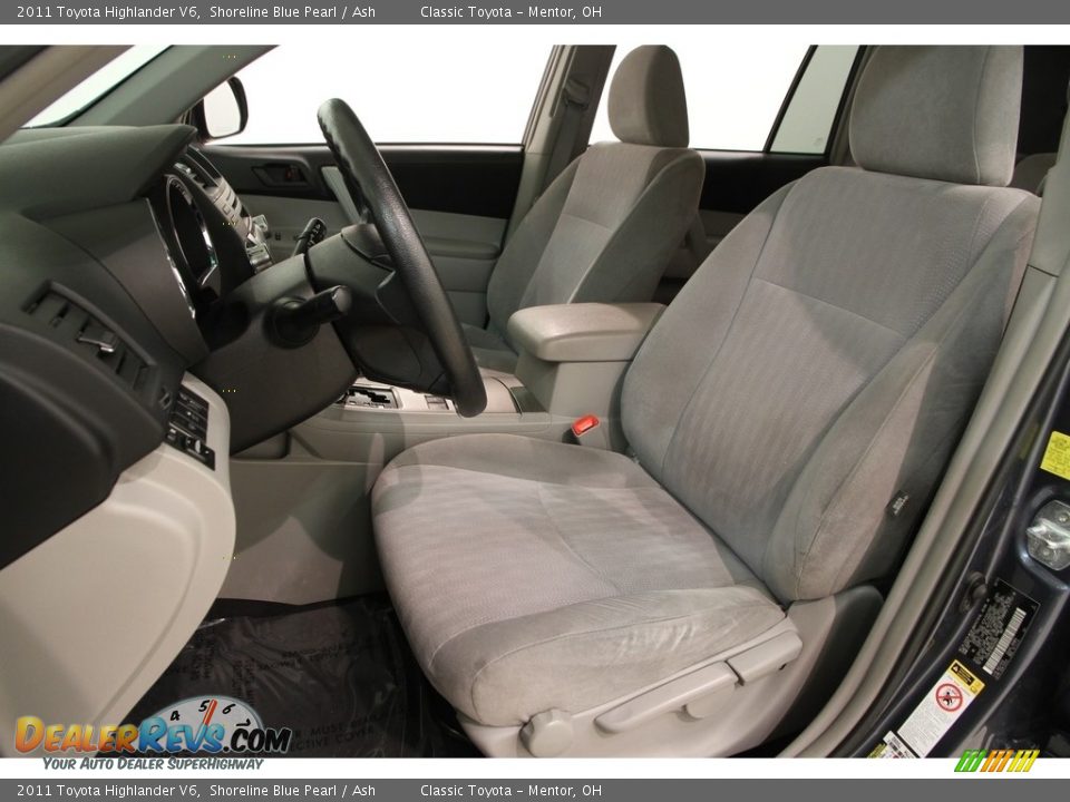 2011 Toyota Highlander V6 Shoreline Blue Pearl / Ash Photo #6