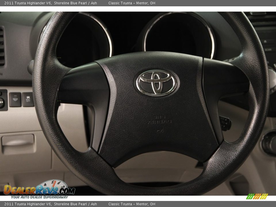 2011 Toyota Highlander V6 Shoreline Blue Pearl / Ash Photo #7