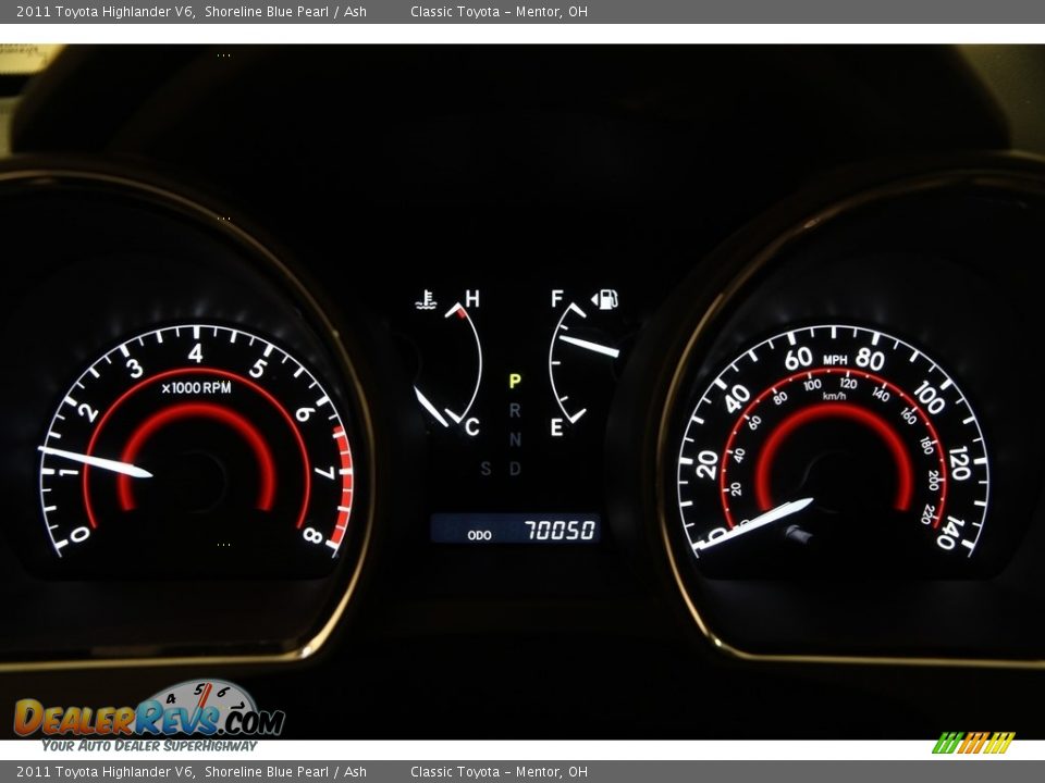 2011 Toyota Highlander V6 Shoreline Blue Pearl / Ash Photo #8