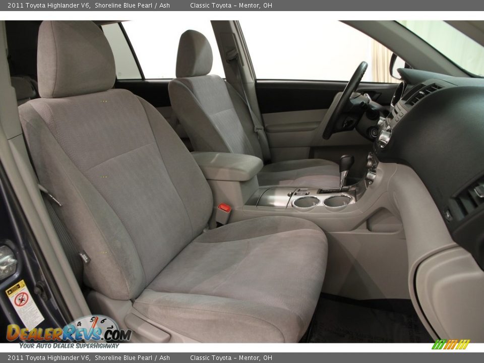 2011 Toyota Highlander V6 Shoreline Blue Pearl / Ash Photo #13