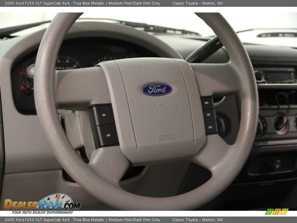 2005 Ford F150 XLT SuperCab 4x4 True Blue Metallic / Medium Flint/Dark Flint Grey Photo #6