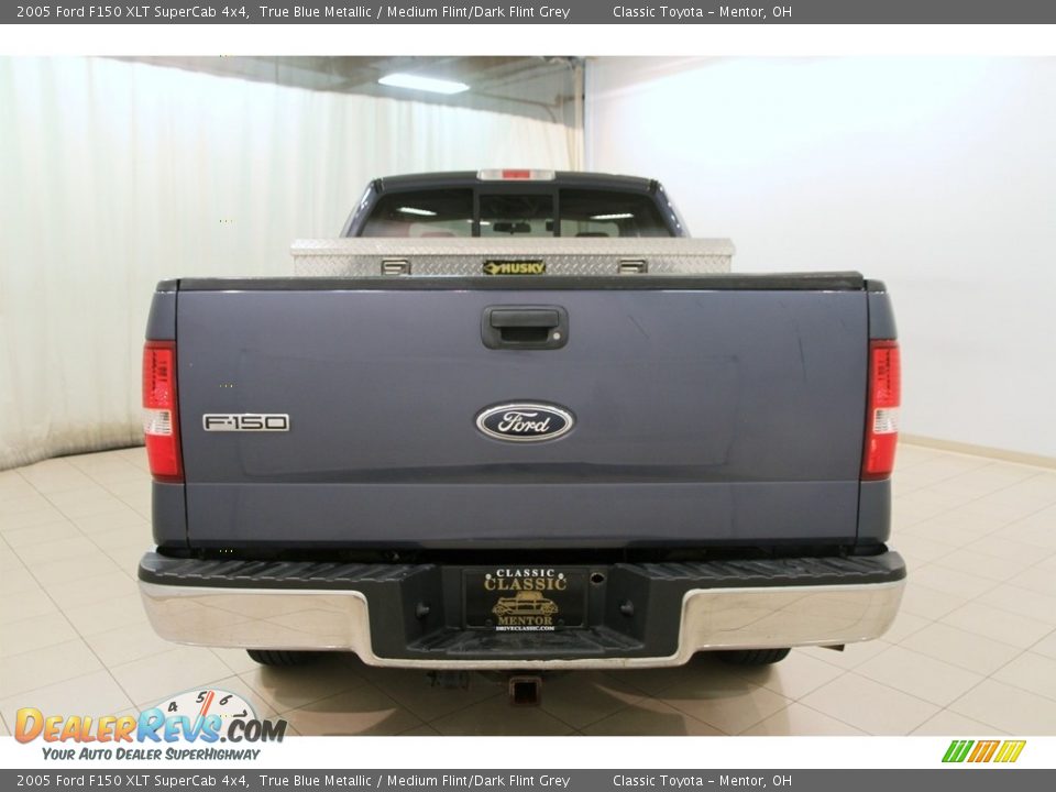 2005 Ford F150 XLT SuperCab 4x4 True Blue Metallic / Medium Flint/Dark Flint Grey Photo #13