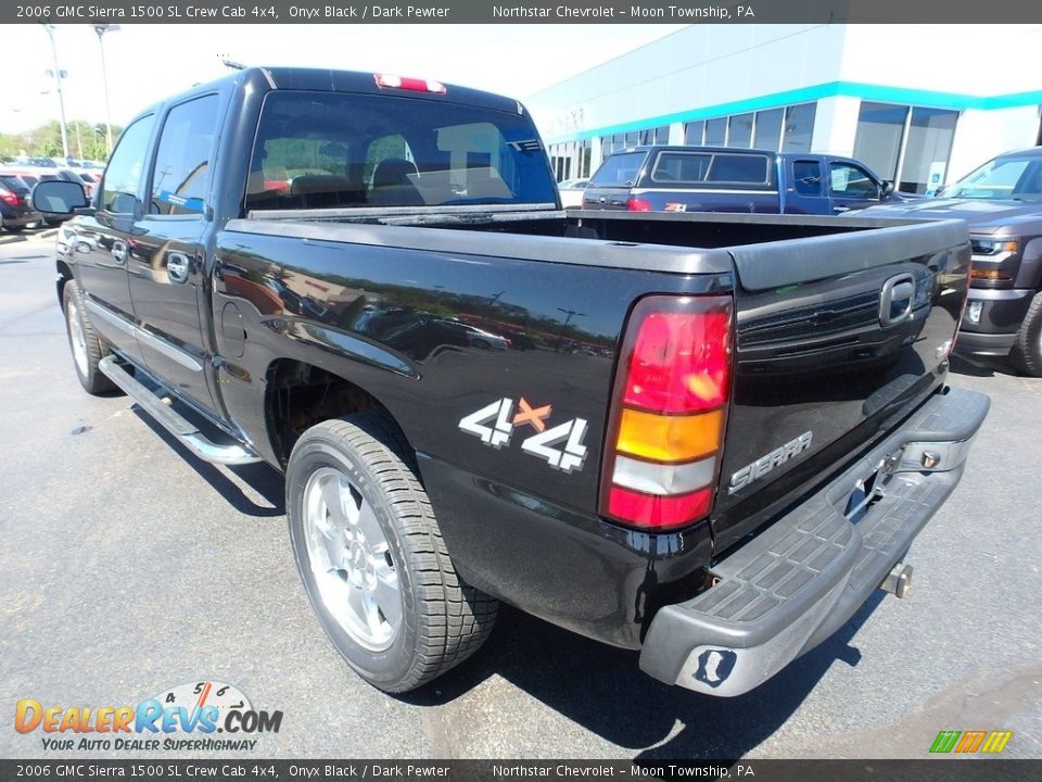 2006 GMC Sierra 1500 SL Crew Cab 4x4 Onyx Black / Dark Pewter Photo #4