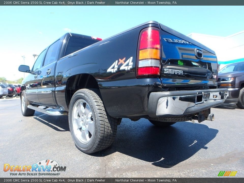 2006 GMC Sierra 1500 SL Crew Cab 4x4 Onyx Black / Dark Pewter Photo #5