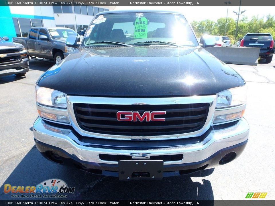 2006 GMC Sierra 1500 SL Crew Cab 4x4 Onyx Black / Dark Pewter Photo #13