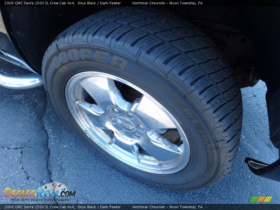 2006 GMC Sierra 1500 SL Crew Cab 4x4 Onyx Black / Dark Pewter Photo #14