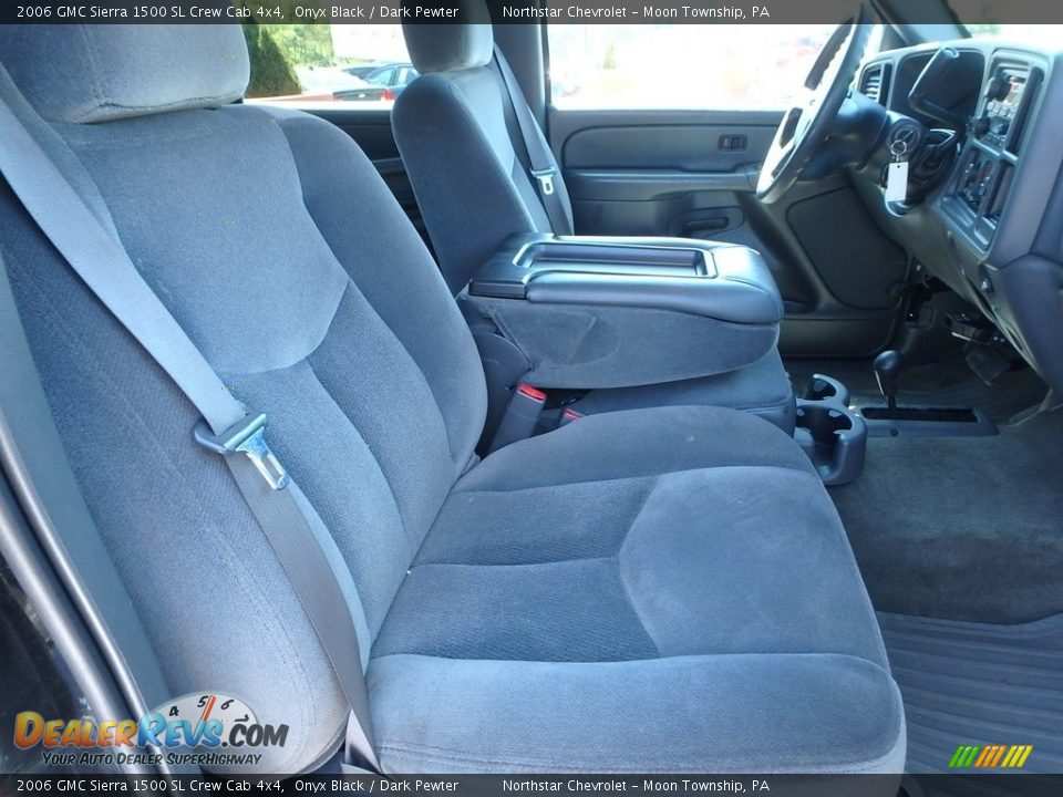 2006 GMC Sierra 1500 SL Crew Cab 4x4 Onyx Black / Dark Pewter Photo #15