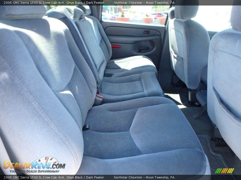 2006 GMC Sierra 1500 SL Crew Cab 4x4 Onyx Black / Dark Pewter Photo #18