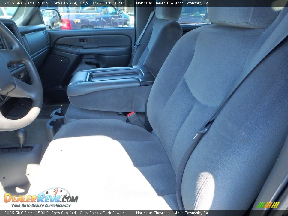 2006 GMC Sierra 1500 SL Crew Cab 4x4 Onyx Black / Dark Pewter Photo #20