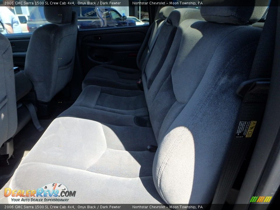 2006 GMC Sierra 1500 SL Crew Cab 4x4 Onyx Black / Dark Pewter Photo #21