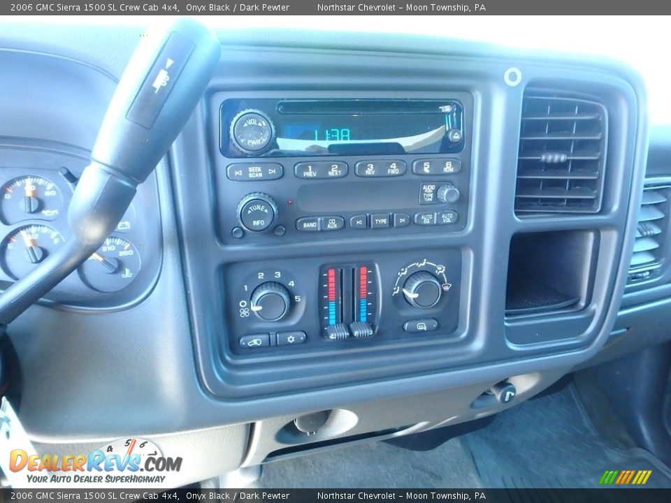 2006 GMC Sierra 1500 SL Crew Cab 4x4 Onyx Black / Dark Pewter Photo #28