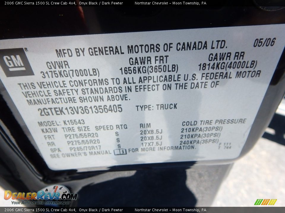 2006 GMC Sierra 1500 SL Crew Cab 4x4 Onyx Black / Dark Pewter Photo #29