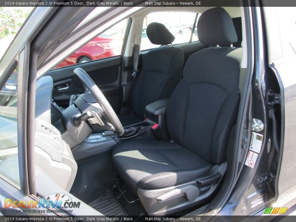 2014 Subaru Impreza 2.0i Premium 5 Door Dark Gray Metallic / Black Photo #15