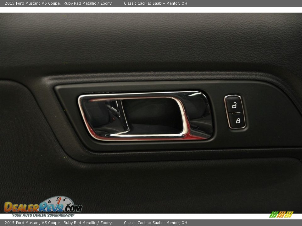 2015 Ford Mustang V6 Coupe Ruby Red Metallic / Ebony Photo #6