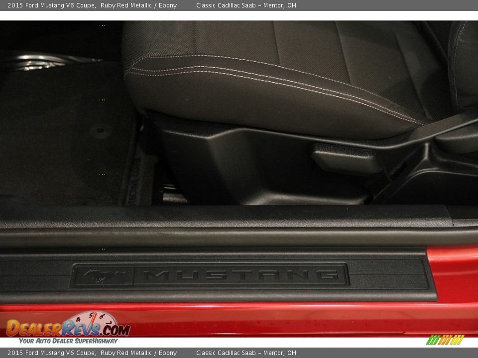 2015 Ford Mustang V6 Coupe Ruby Red Metallic / Ebony Photo #8