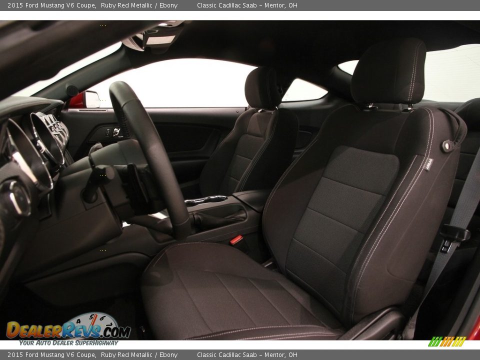 2015 Ford Mustang V6 Coupe Ruby Red Metallic / Ebony Photo #9