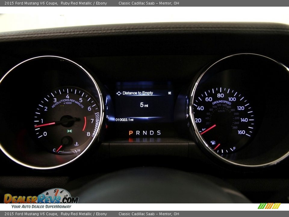 2015 Ford Mustang V6 Coupe Ruby Red Metallic / Ebony Photo #12