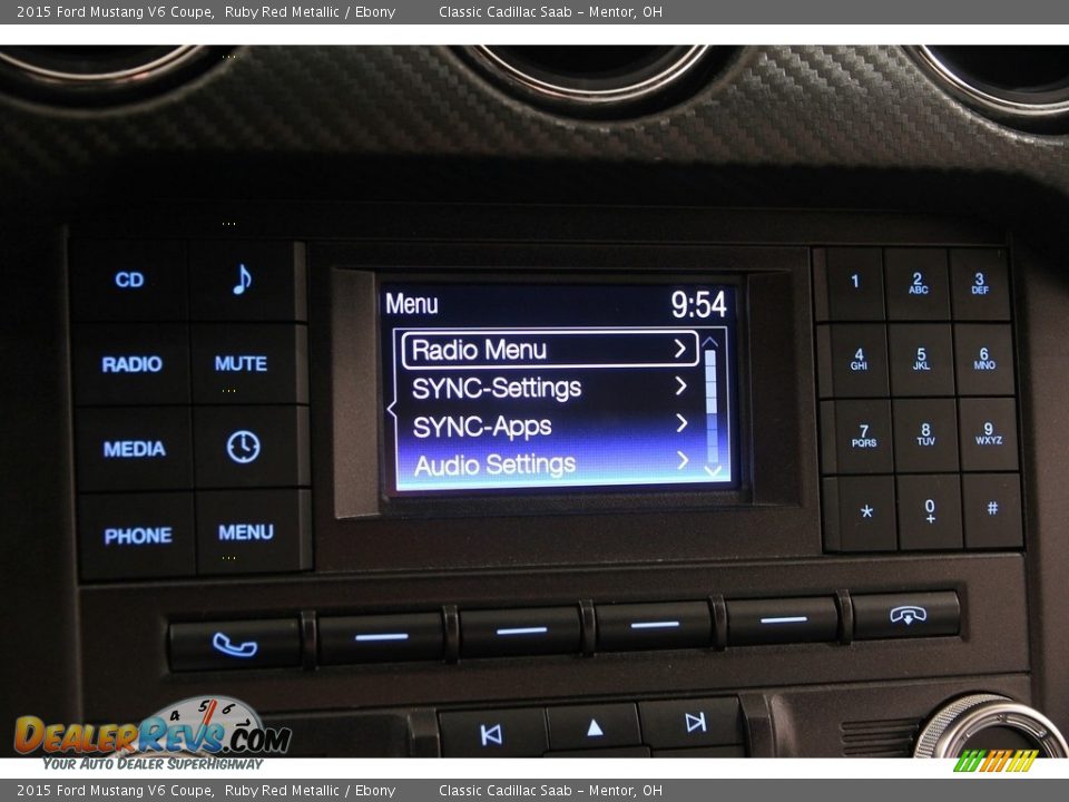 2015 Ford Mustang V6 Coupe Ruby Red Metallic / Ebony Photo #16