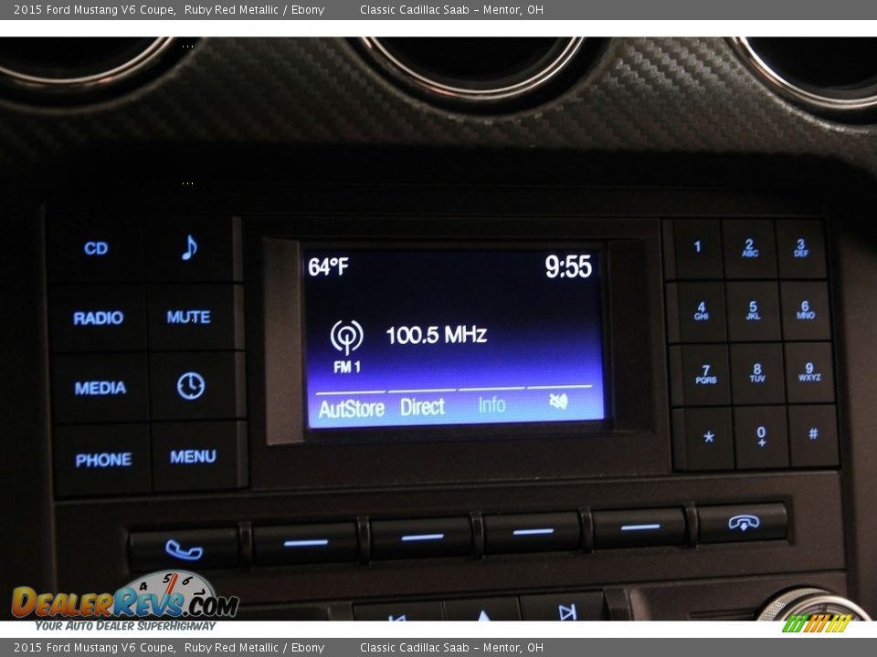 2015 Ford Mustang V6 Coupe Ruby Red Metallic / Ebony Photo #17