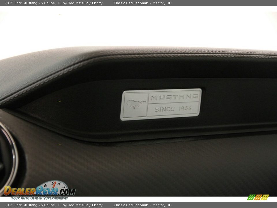 2015 Ford Mustang V6 Coupe Ruby Red Metallic / Ebony Photo #20