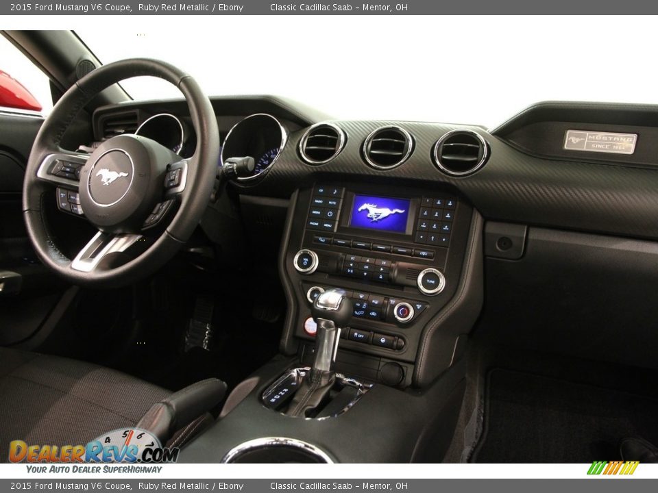 2015 Ford Mustang V6 Coupe Ruby Red Metallic / Ebony Photo #21