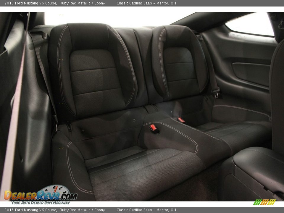2015 Ford Mustang V6 Coupe Ruby Red Metallic / Ebony Photo #22