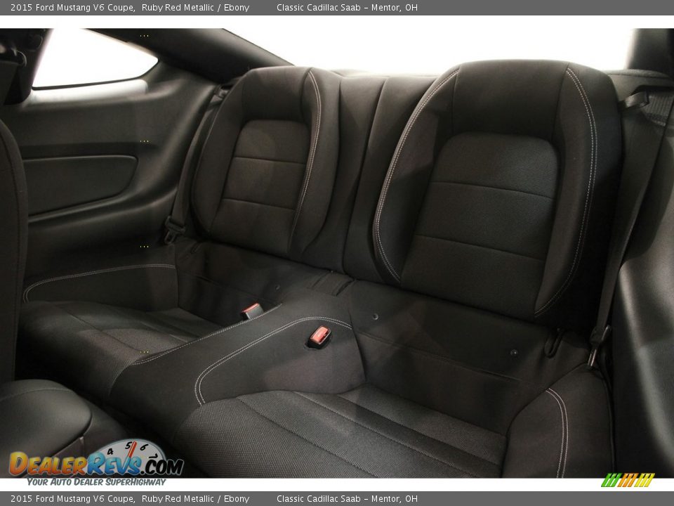 2015 Ford Mustang V6 Coupe Ruby Red Metallic / Ebony Photo #23