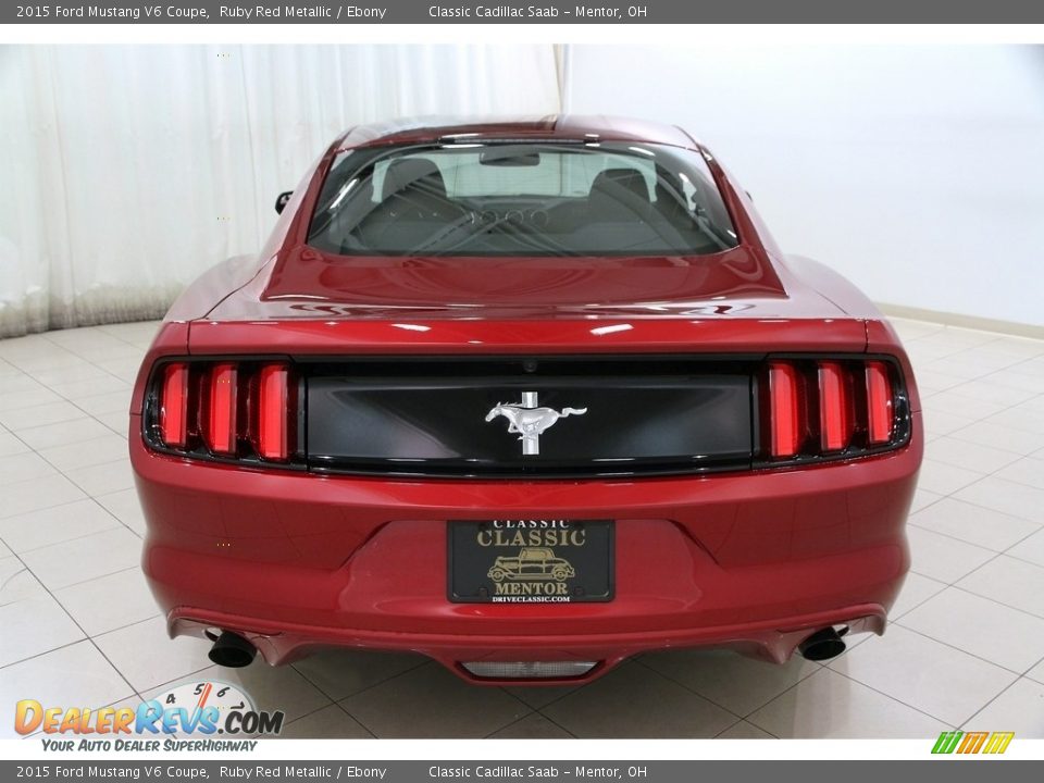 2015 Ford Mustang V6 Coupe Ruby Red Metallic / Ebony Photo #24