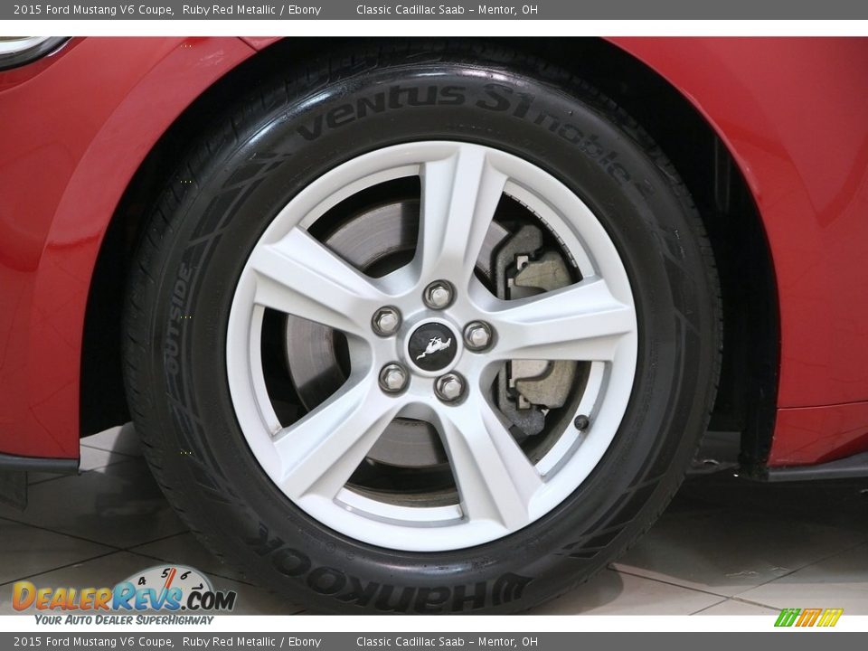 2015 Ford Mustang V6 Coupe Ruby Red Metallic / Ebony Photo #26