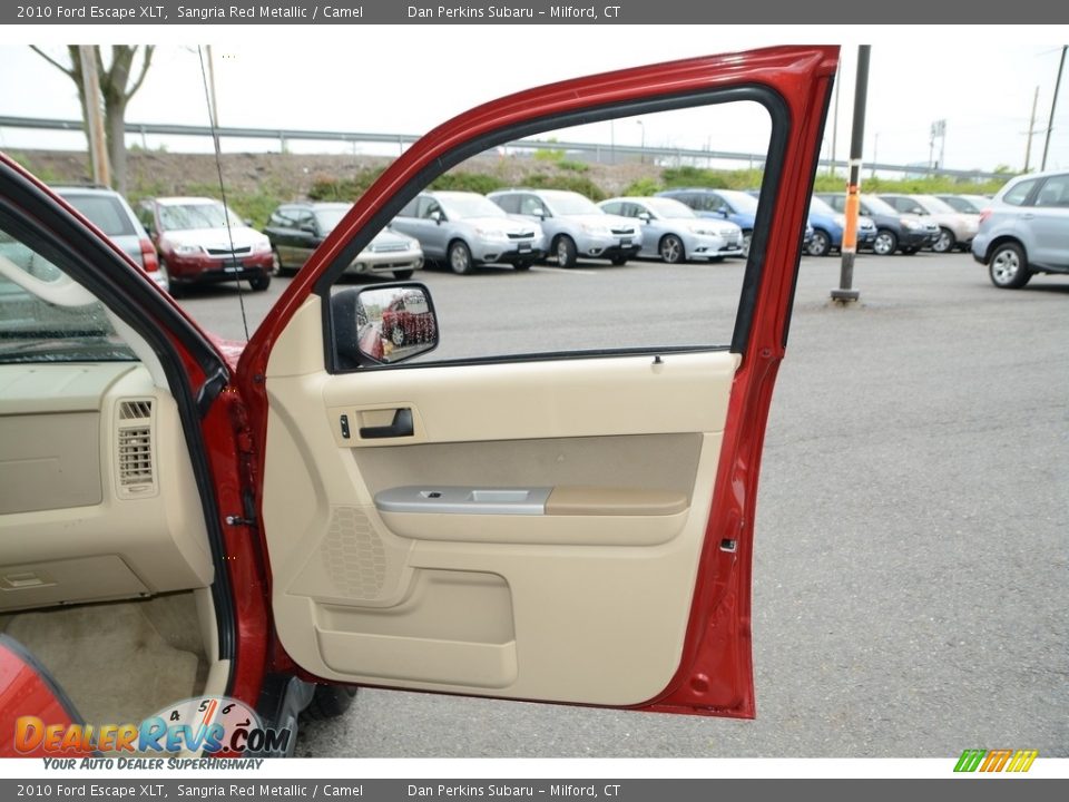 2010 Ford Escape XLT Sangria Red Metallic / Camel Photo #17