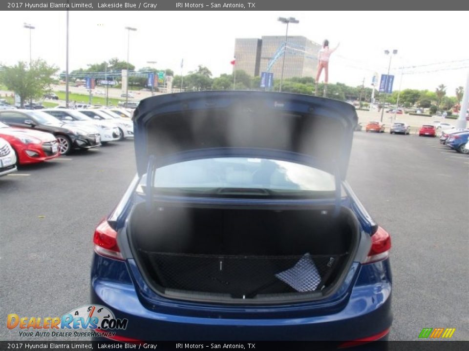 2017 Hyundai Elantra Limited Lakeside Blue / Gray Photo #7
