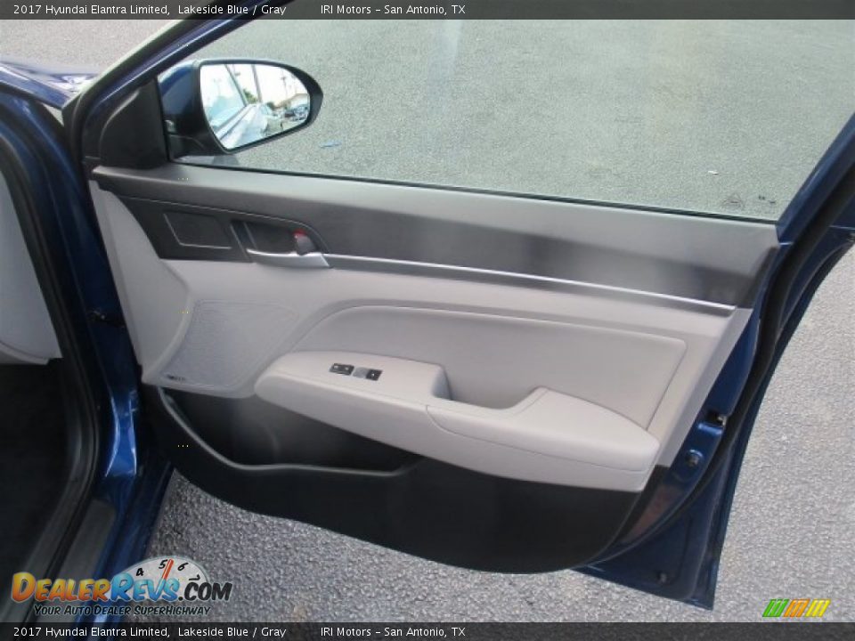 2017 Hyundai Elantra Limited Lakeside Blue / Gray Photo #10