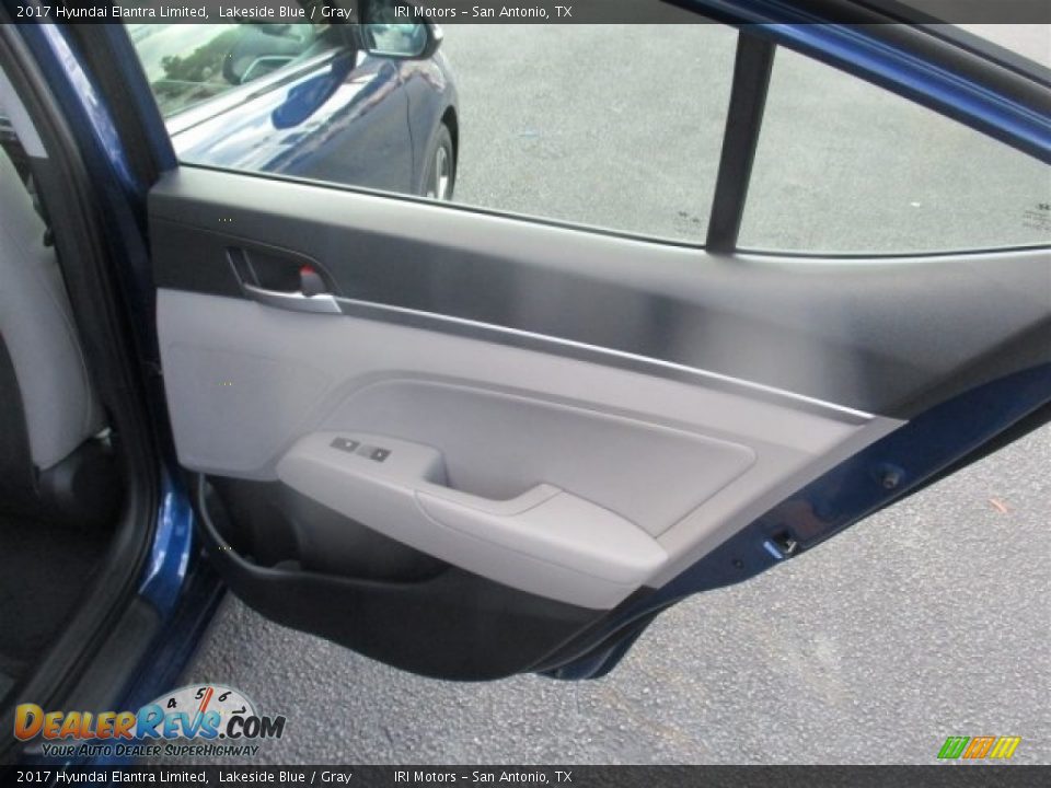 2017 Hyundai Elantra Limited Lakeside Blue / Gray Photo #12