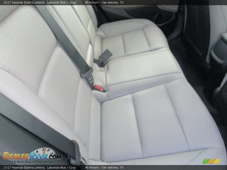 2017 Hyundai Elantra Limited Lakeside Blue / Gray Photo #13