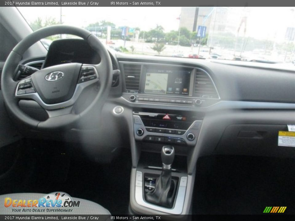 2017 Hyundai Elantra Limited Lakeside Blue / Gray Photo #14