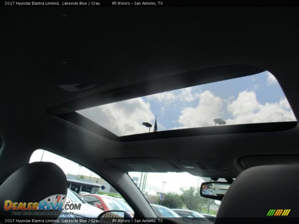 2017 Hyundai Elantra Limited Lakeside Blue / Gray Photo #15