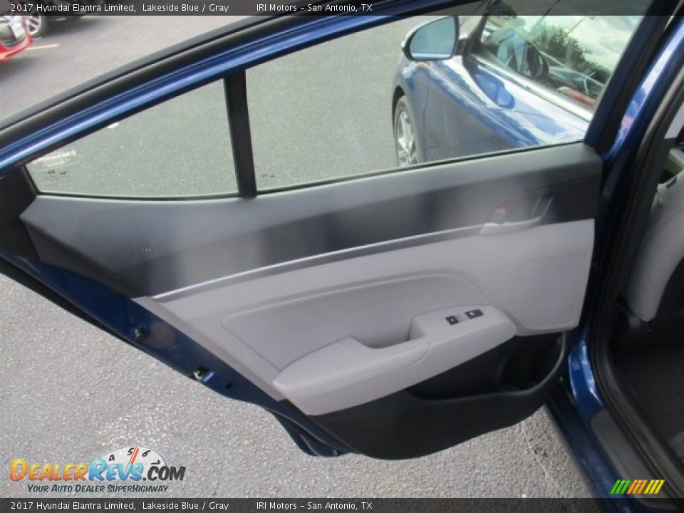 2017 Hyundai Elantra Limited Lakeside Blue / Gray Photo #16