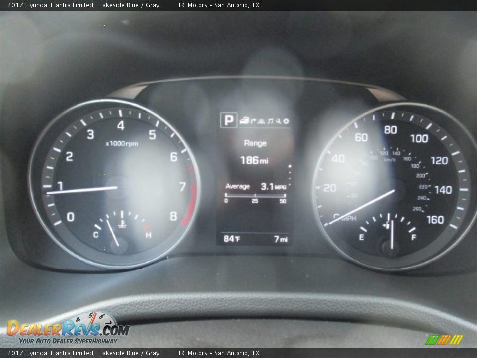 2017 Hyundai Elantra Limited Lakeside Blue / Gray Photo #18