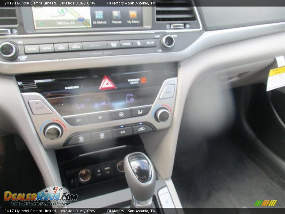 2017 Hyundai Elantra Limited Lakeside Blue / Gray Photo #19