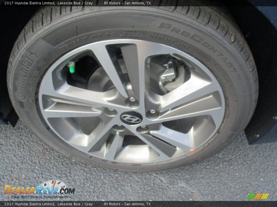2017 Hyundai Elantra Limited Lakeside Blue / Gray Photo #21